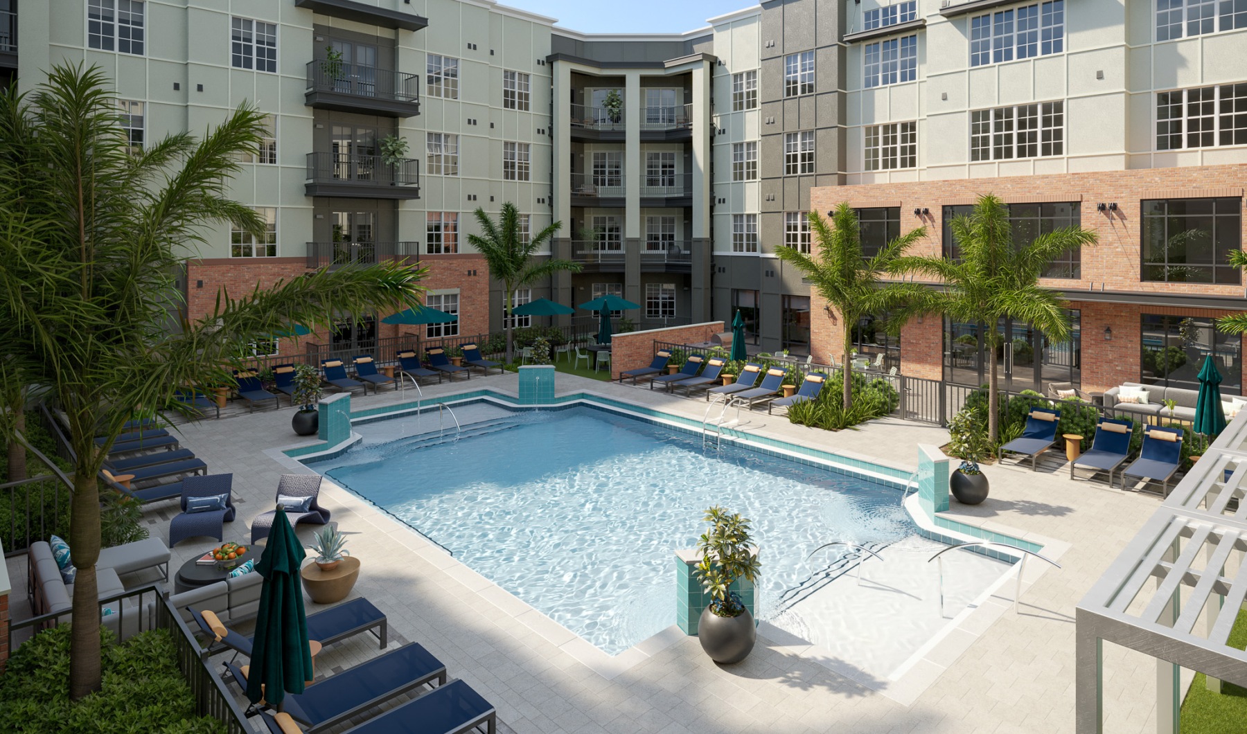 Rendering of the pool